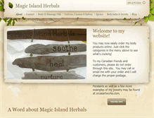 Tablet Screenshot of magicislandherbals.com